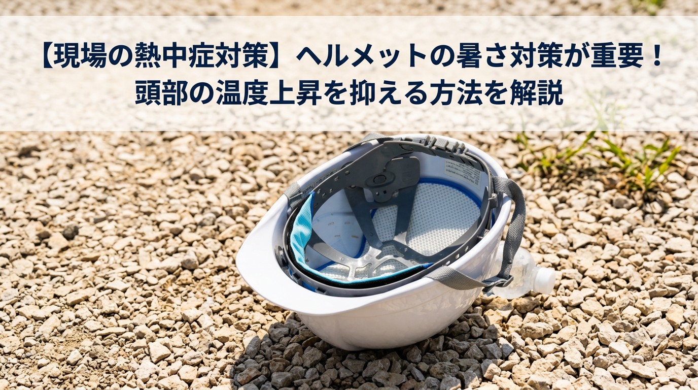 <h1>【現場の熱中症対策】ヘルメットの暑さ対策が重要！頭部の温度上昇を抑える方法を解説</h1>